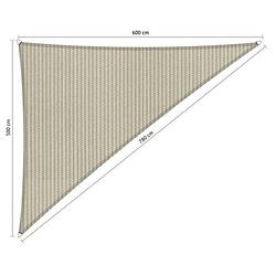 Foto van Shadow comfort driehoek 5x6x7,8m sahara sand