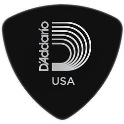 Foto van D'saddario 2cbk4-10 black celluloid plectra 10-pack medium wide shape