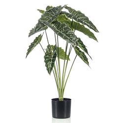 Foto van Emerald kunstplant in pot alocasia 80 cm