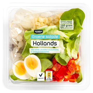 Foto van 2 voor € 6,00 | jumbo hollandse groene salade 275g aanbieding bij jumbo