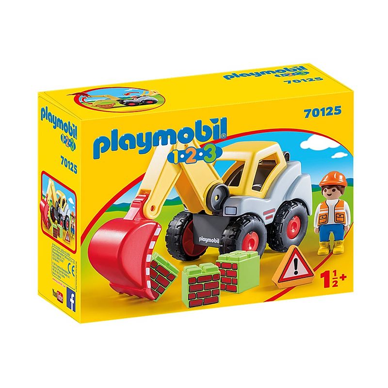 Foto van Playmobil 1, 2, 3 - graaflader (70125)