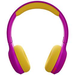 Foto van Tiger media tigerbuddies on ear koptelefoon bluetooth, kabel kinderen stereo crazy pink volumebegrenzing, volumeregeling, vouwbaar