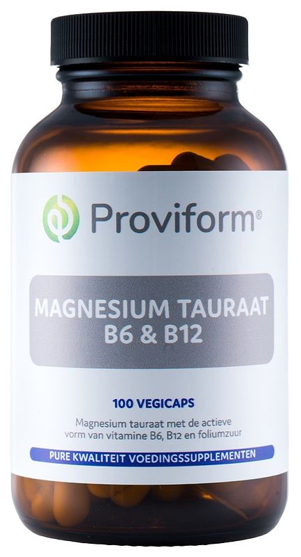 Foto van Proviform magnesium tauraat b6 & b12 vegicaps