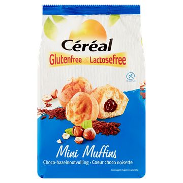 Foto van Cereal glutenfree & lactosefree mini muffins chocohazelnootvulling 6 x 30g bij jumbo