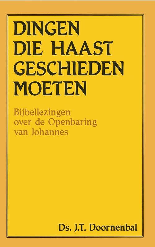 Foto van Dingen die haast geschieden moeten - j.t. doornenbal - ebook (9789462786974)