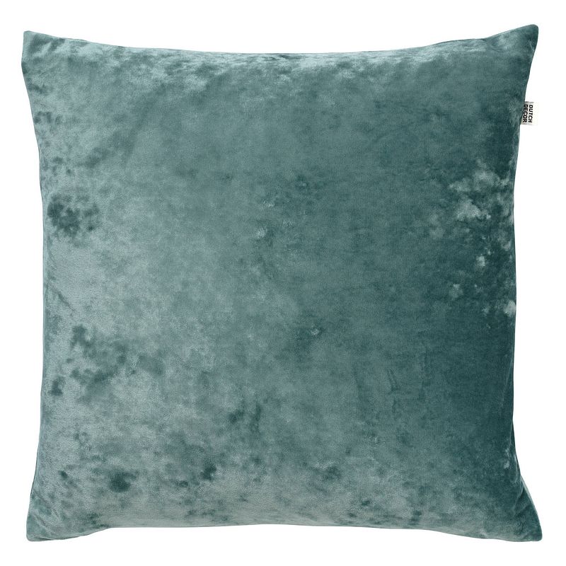 Foto van Dutch decor sky - kussenhoes velvet sagebrush green 45x45 cm - groen - groen