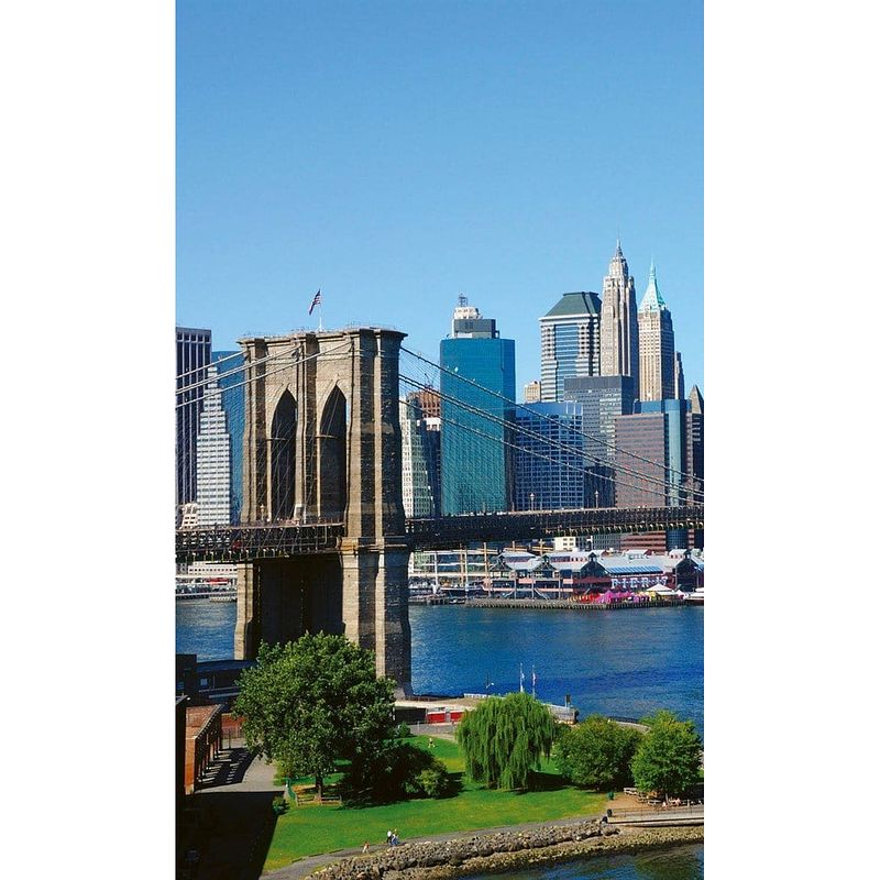 Foto van Dimex brooklyn bridge 1 vlies fotobehang 150x250cm 2-banen