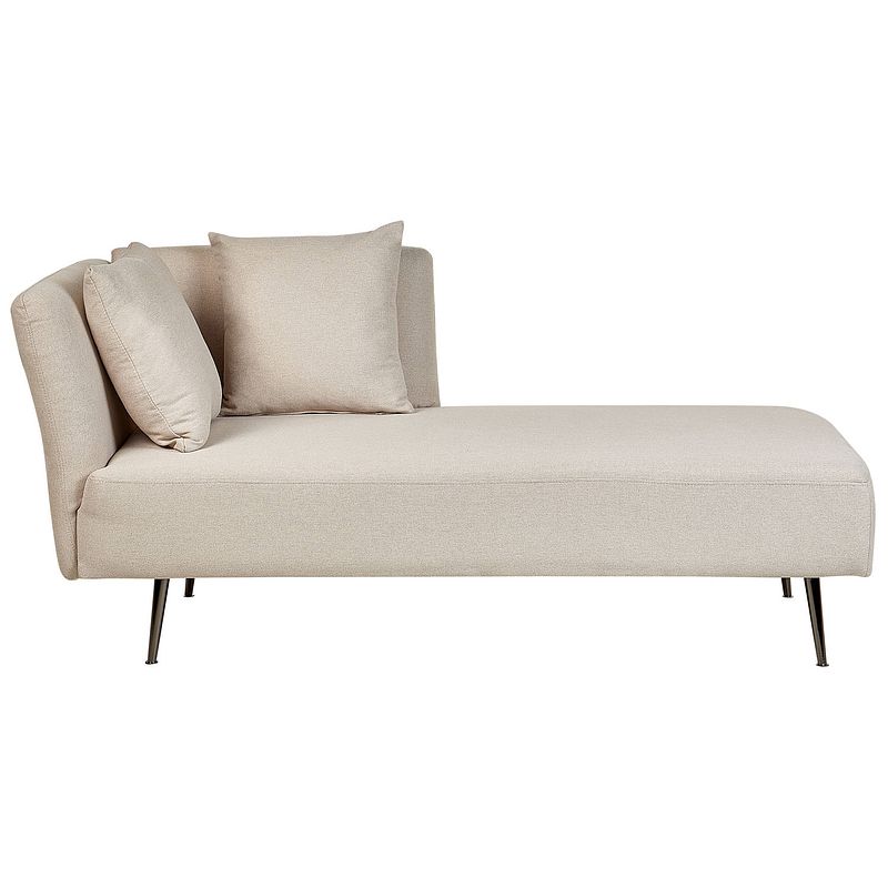 Foto van Beliani riom - chaise longue-beige-polyester