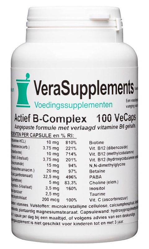 Foto van Verasupplements actief b-complex capsules