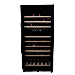 Foto van Vinata wijnklimaatkast premium met zwarte deur - 110 flessen