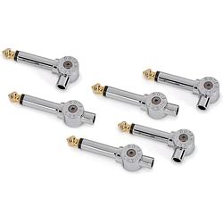 Foto van Rockboard patchworks solderless plugs 6.3 mm jack-connectoren chrome (set van 6)