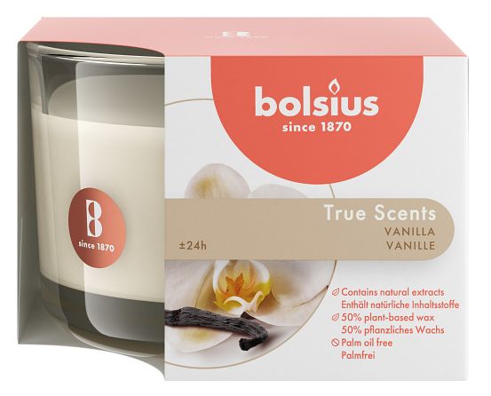 Foto van Bolsius true scents vanilla geurkaars