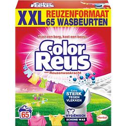Foto van Color reus waspoeder wasmiddel - witte reus - voordeelverpakking - 65 wasbeurten