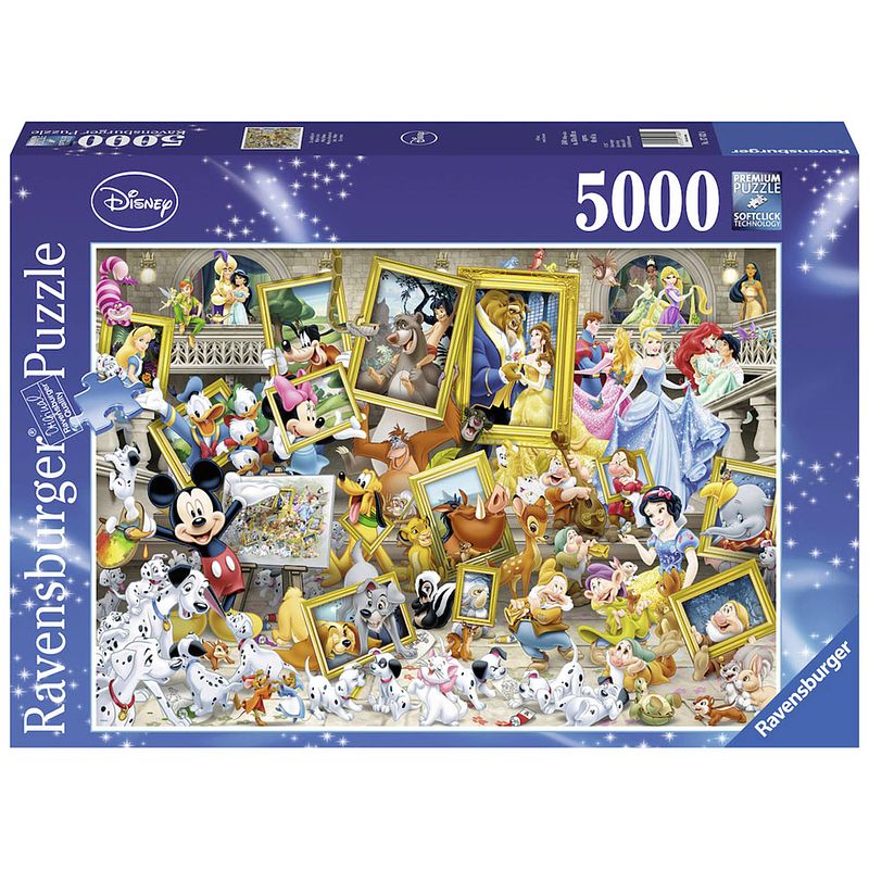 Foto van Ravensburger puzzel disney mickey mouse schilderijen - 5000 stukjes