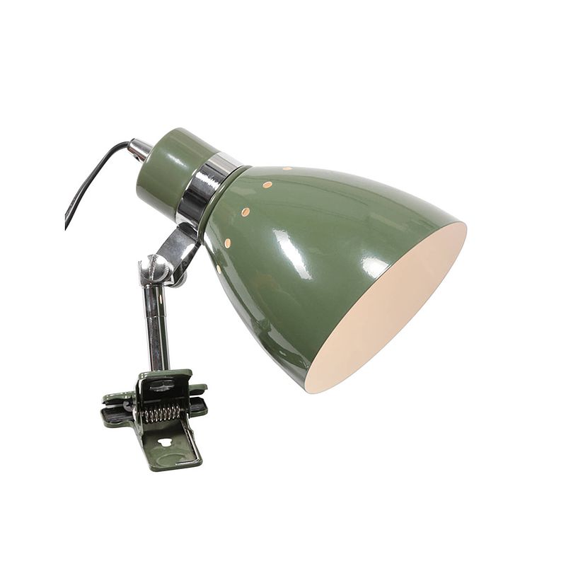 Foto van Steinhauer spring wandlamp - ø 12 cm - draai- en/of kantelbaar - e27 (grote fitting) - groen en metaal