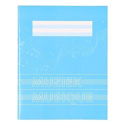 Foto van 1x stuks a5 muziekschriften blauw - schriften