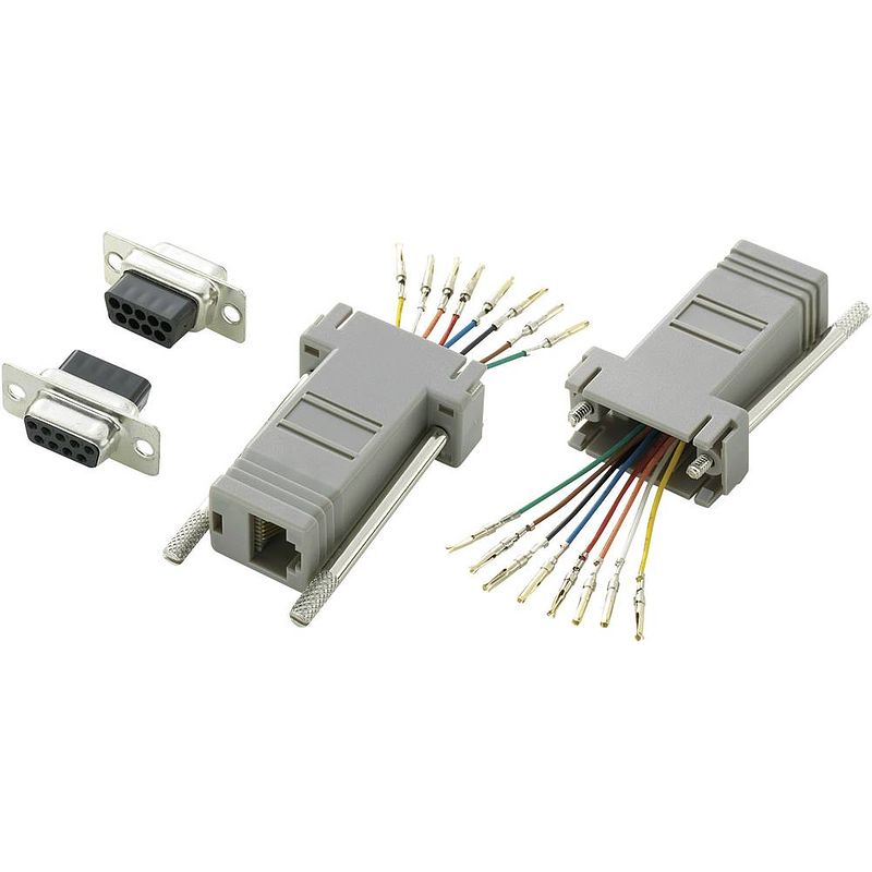 Foto van Tru components da9-smj8-k-rc d-sub adapter d-sub bus 9-polig - rj45-bus 1 stuk(s)