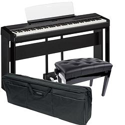 Foto van Yamaha p-515b digitale piano + onderstel + pedaal-unit + pianobank + tas