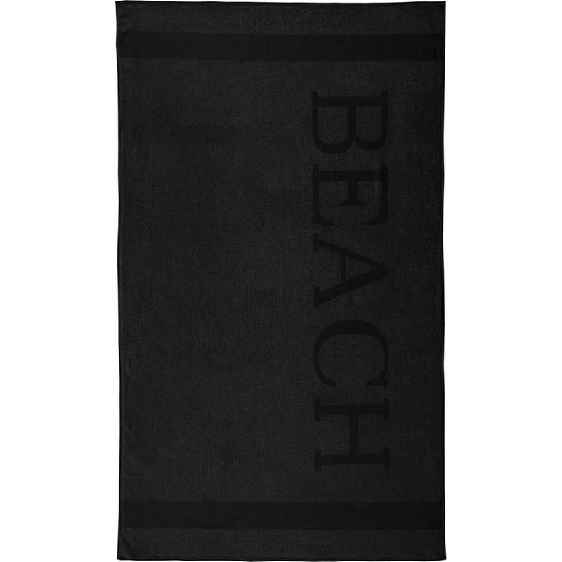 Foto van Lucca beach strandlaken - 100x200 - black