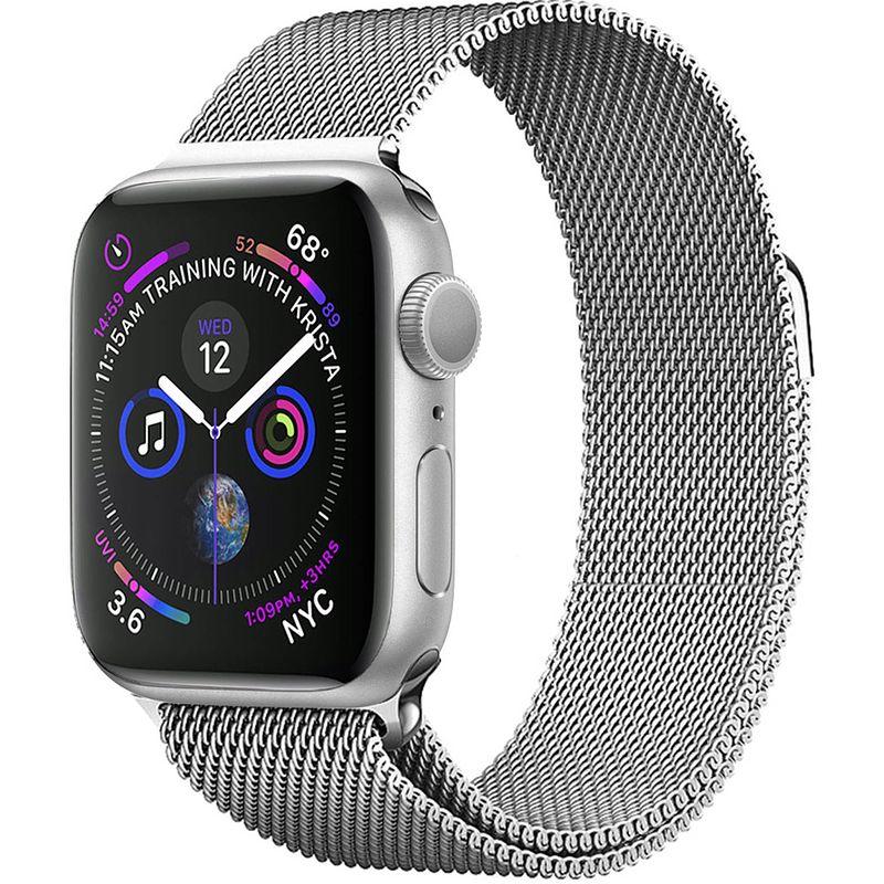 Foto van Basey apple watch series 7 (41 mm) apple watch series 7 (41 mm)- zilver