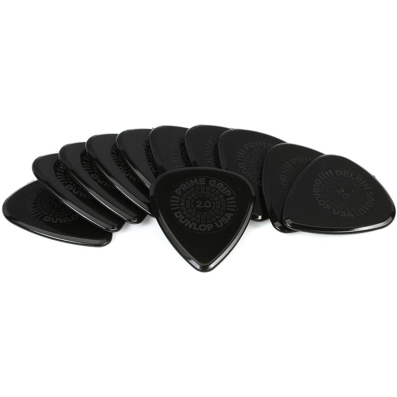 Foto van Dunlop 450p096 prime grip delrin 0.96mm plectrumset (12 stuks)