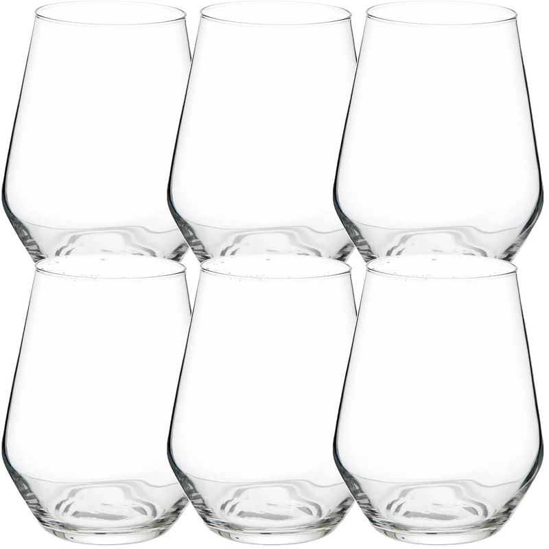 Foto van Set van 12x stuks tumbler glazen koura 400 ml van glas - drinkglazen