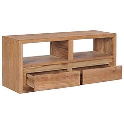 Foto van The living store tv-meubel 90x30x40 cm massief teakhout - kast