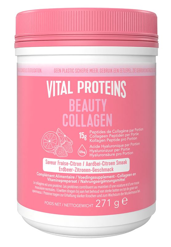 Foto van Vital proteins beauty collageen - aardbei citroen