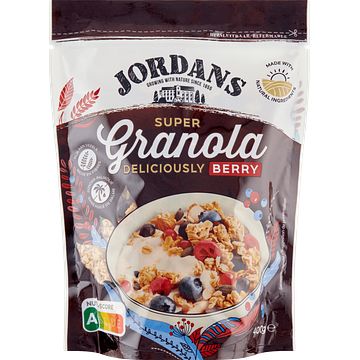 Foto van Jordans super granola deliciously berry 400g bij jumbo