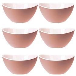 Foto van Excellent houseware onbreekbare kommen/schalen - 6x stuks - 330 ml - kommetjes