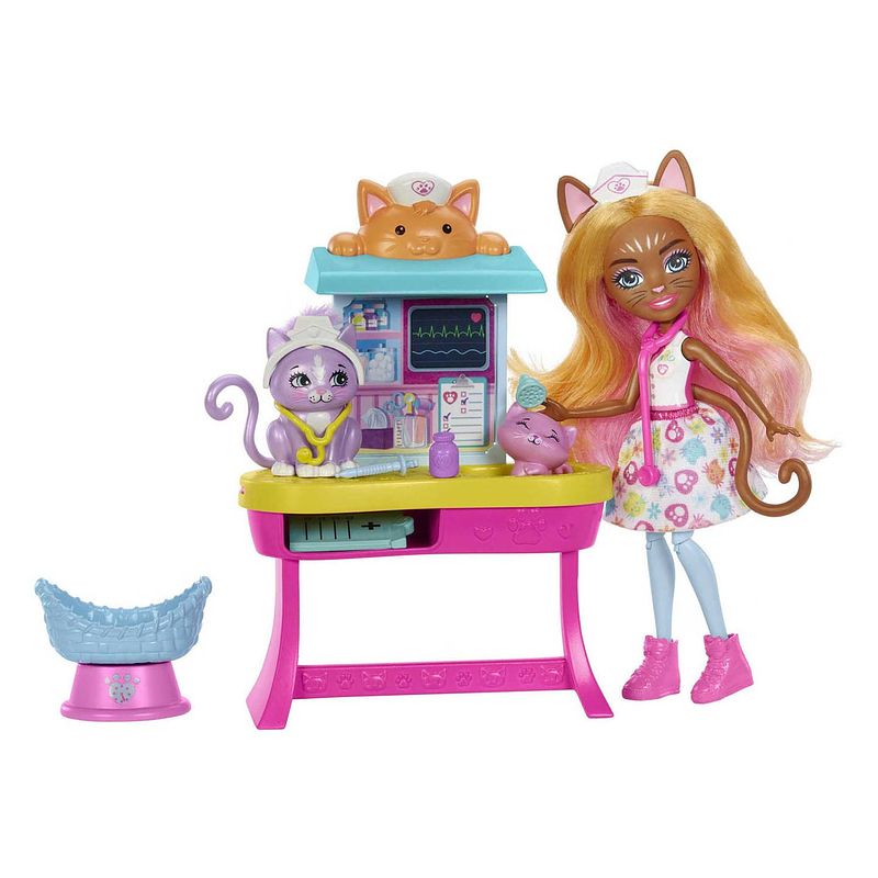 Foto van Mattel enchantimals city tails dokterspraktijk speelset