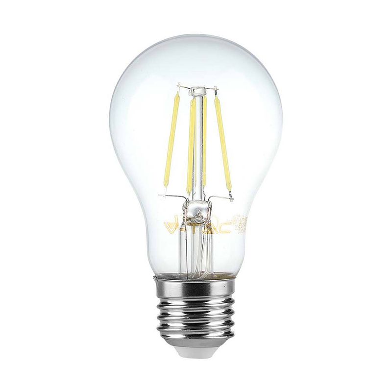 Foto van V-tac vt-2288d-n e27 transparante led lampen - helder - gls - ip20 - 8w - 720 lumen - 3000k