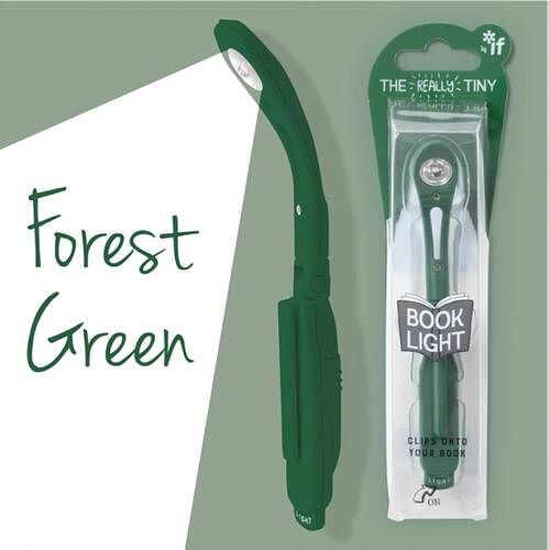 Foto van Really tiny book light - forest green - overig (5035393051204)