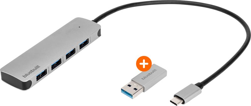 Foto van Bluebuilt 4-poorts usb-c / usb-a 3.0 hub