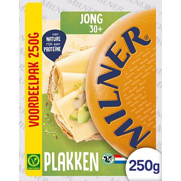 Foto van Milner jong 30+ kaas voordeelpak 10 plakken 250g bij jumbo