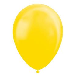 Foto van Globos ballonnen metallic 30 cm latex geel 10 stuks