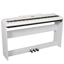 Foto van Fazley dp-250-wh + st1 digitale piano wit