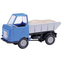 Foto van Mehlhose 210013501 h0 vrachtwagen multicar m22 kiepwagen blauw met grindlading