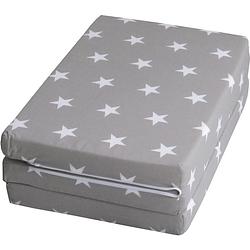 Foto van Roba matras little stars campingbed 60 x 120 cm polyester grijs