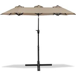 Foto van Maxxgarden parasol - stokparasol xxl - 300 x 150cm - taupe