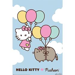 Foto van Pyramid pusheen x hello kitty up up and away poster 61x91,5cm