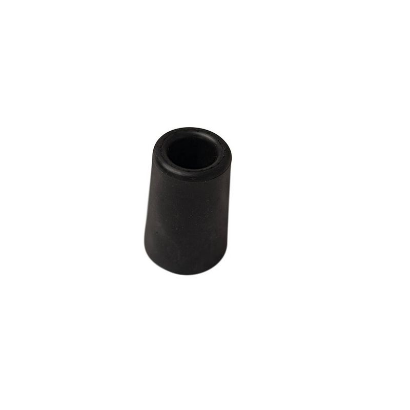 Foto van 1x stuks deurstopper / deurbuffer rubber zwart 60 mm - deurstoppers