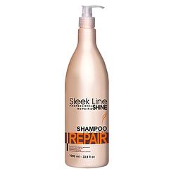 Foto van Sleek line repair shampoo met zijde voor beschadigd haar 1000ml