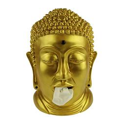Foto van Rotary hero boeddha tissue box houder - goud