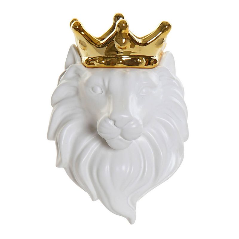 Foto van Casa di elturo wandvaasje royal lion wit/goud