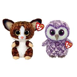 Foto van Ty - knuffel - beanie buddy - bush baby galago & moonlight owl