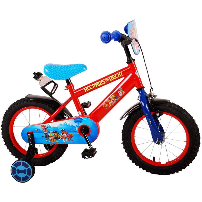 Foto van Paw patrol kinderfiets - jongens - 14 inch - blauw