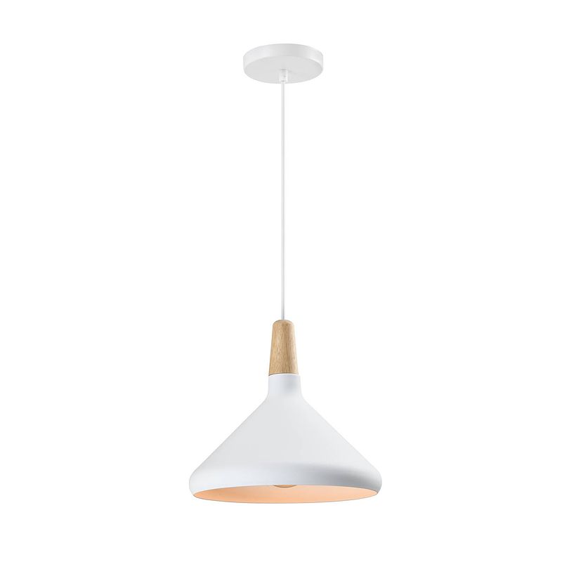 Foto van Quvio hanglamp rond wit - quv5133l-white