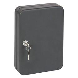 Foto van Practo home sleutelkastje met slot 24 sleutels mat antracietkleurig