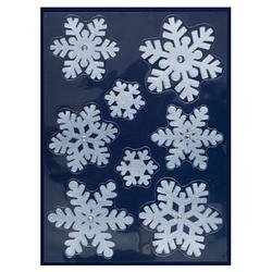 Foto van Peha stickerset sneeuwvlokken 29,5 x 40 cm wit 8-delig